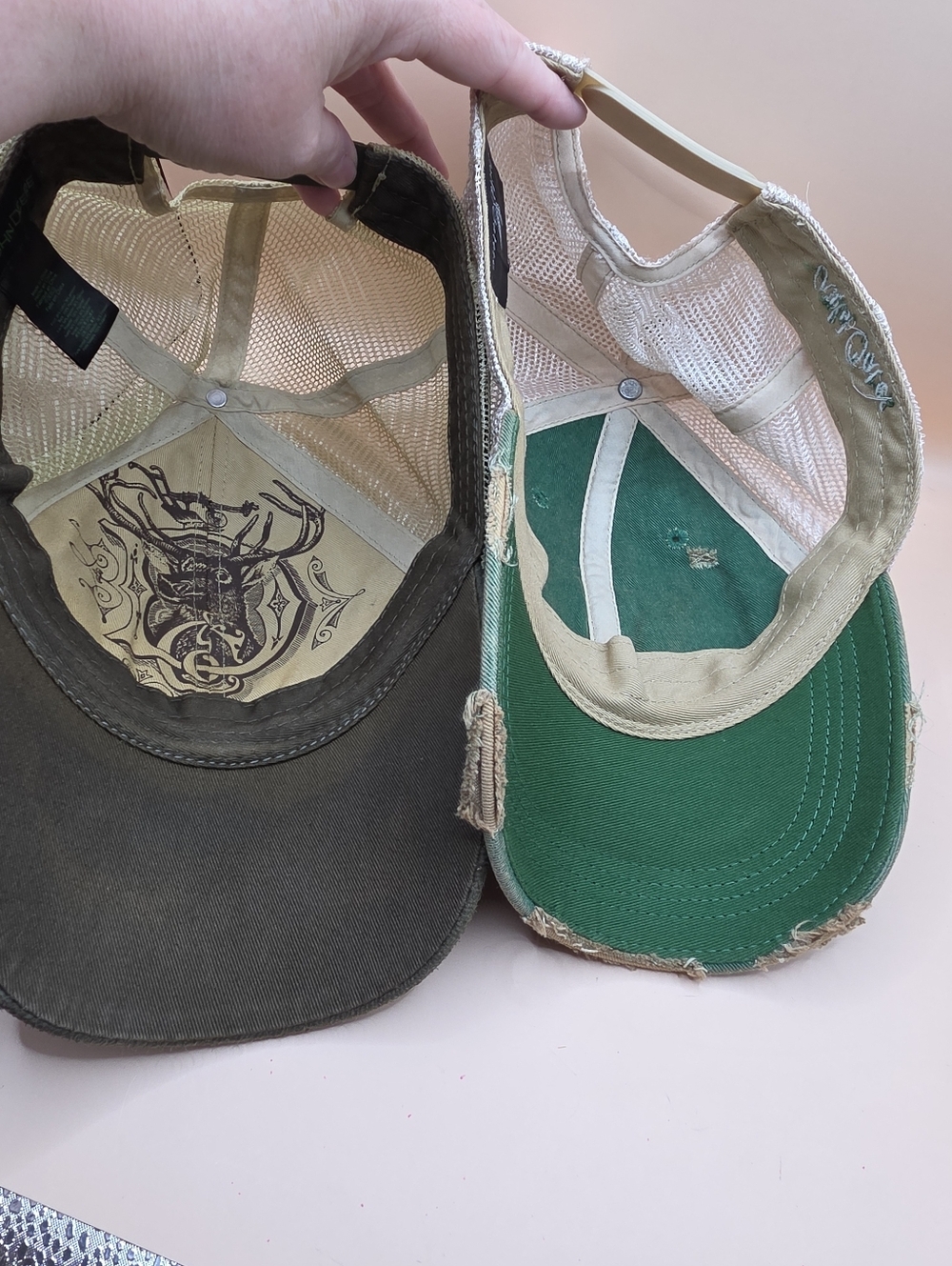 Farmer Hat Lot John Deere Wild Oates Farm Life Snapback - Picture 5 of 9